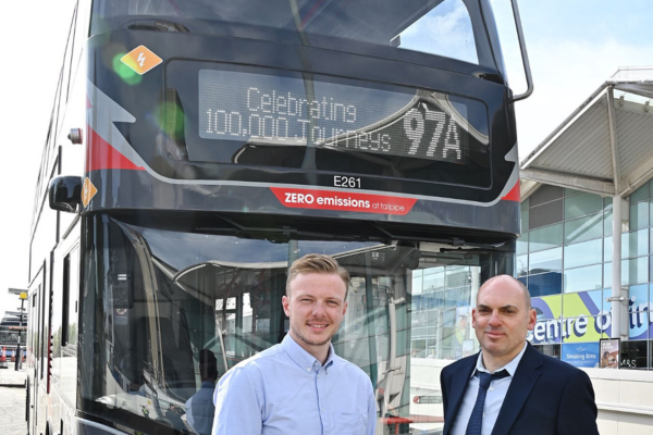 National Express West Midlands and Birmingham Airport celebrate bus milestone